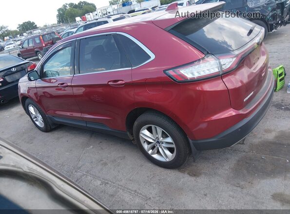 2FMPK4J93HBB26274 2017 FORD EDGE Бордовый Панорамный вид салона 360°