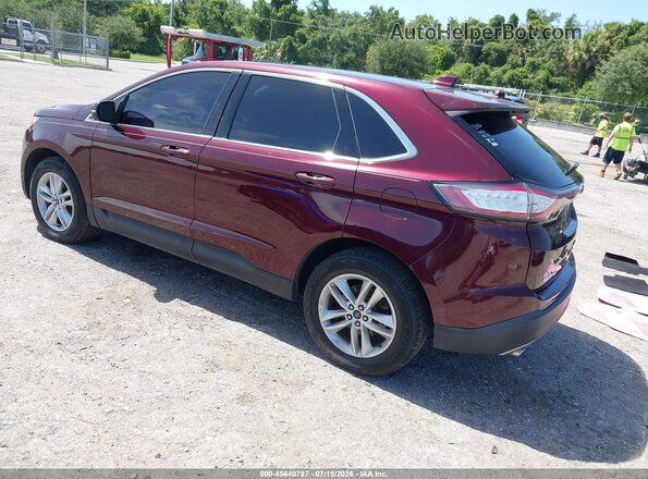 2FMPK4J93HBB83252 2017 FORD EDGE Maroon Tył lewy