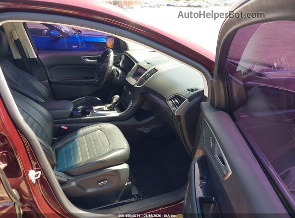2FMPK4J93HBB83252 2017 FORD EDGE Maroon Widok wnętrza z przodu