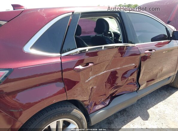 2FMPK4J93HBB83252 2017 FORD EDGE Maroon Widok z przodu
