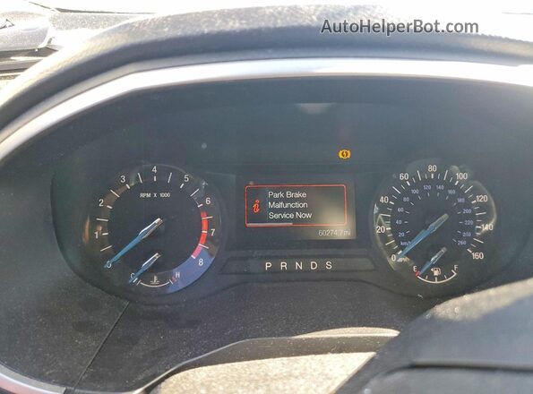 2FMPK4J93HBC08442 2017 FORD EDGE Серебряный Вид щитка приборов