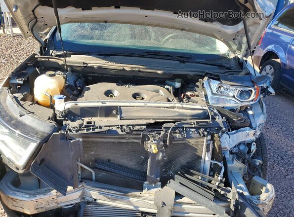 2FMPK4J93HBC08442 2017 FORD EDGE Серебряный Вид задней части салона