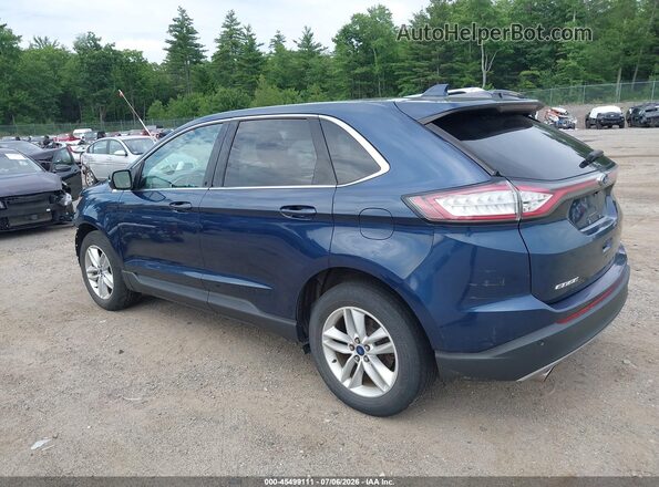 2FMPK4J93HBC40162 2017 FORD EDGE Blue Trasero izquierdo