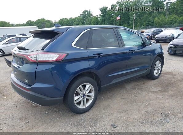 2FMPK4J93HBC40162 2017 FORD EDGE Blue Trasero derecho