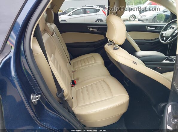 2FMPK4J93HBC40162 2017 FORD EDGE Blue Vista de la etiqueta del VIN
