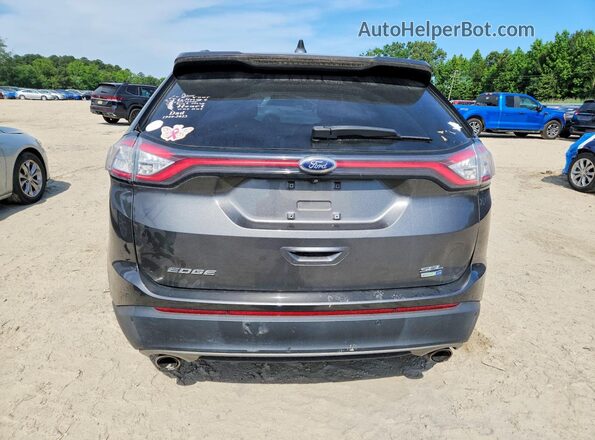 2FMPK4J93HBC46897 2017 FORD EDGE Gray უკანა ხედი
