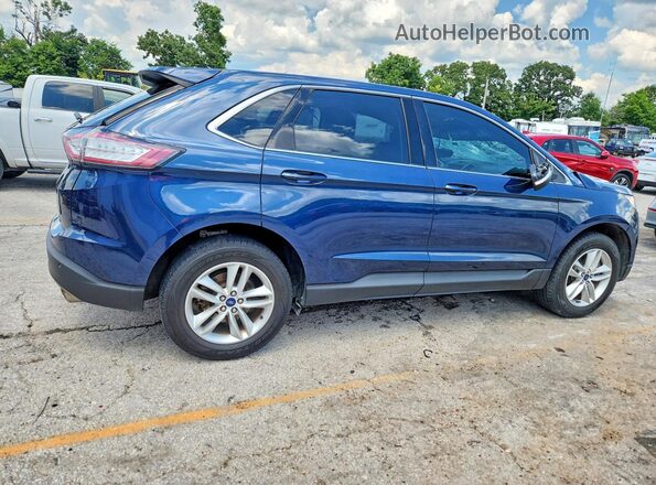 2FMPK4J93HBC48665 2017 FORD EDGE Blue Tył prawy