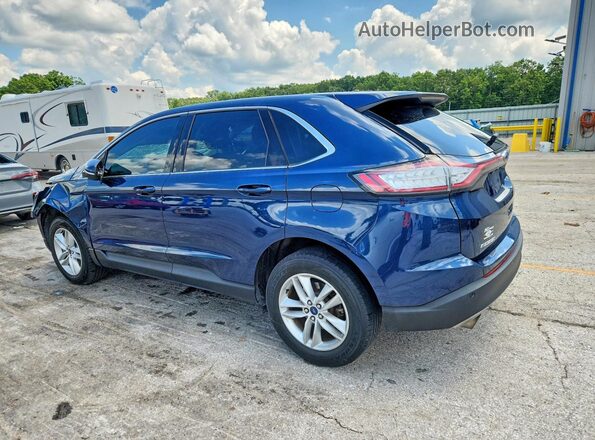 2FMPK4J93HBC48665 2017 FORD EDGE Blue Tył lewy