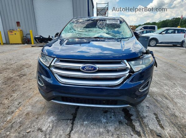 2FMPK4J93HBC48665 2017 FORD EDGE Blue Widok z przodu