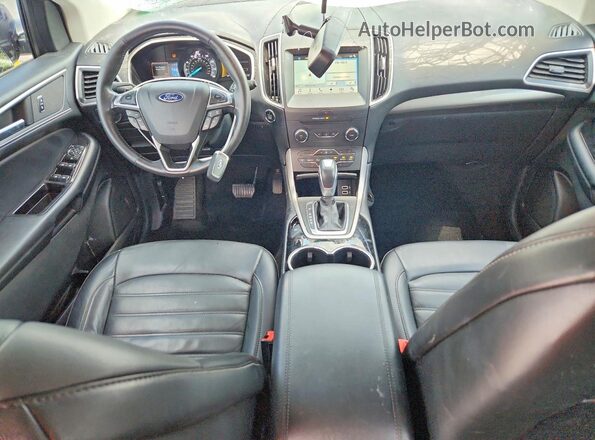 2FMPK4J93HBC48665 2017 FORD EDGE Blue Widok deski rozdzielczej
