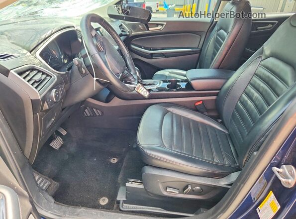 2FMPK4J93HBC48665 2017 FORD EDGE Blue Widok wnętrza z przodu
