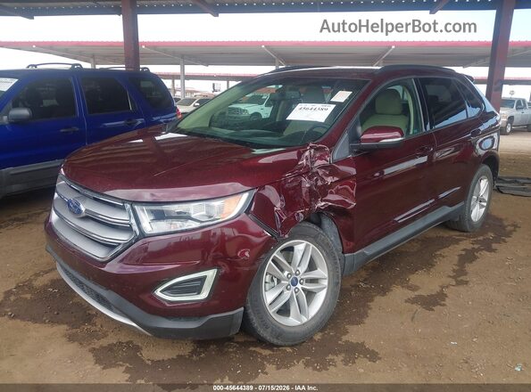 2FMPK4J93JBB31013 2018 FORD EDGE Purple წინა მარცხენა ხედი სამი მეოთხედიდან