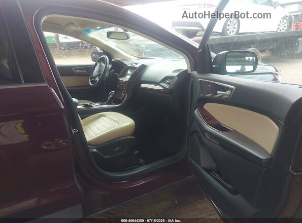 2FMPK4J93JBB31013 2018 FORD EDGE Purple წინა სალონის ხედი