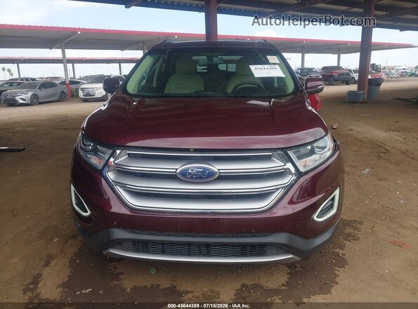2FMPK4J93JBB31013 2018 FORD EDGE Purple ხელსაწყოთა პანელის ხედი