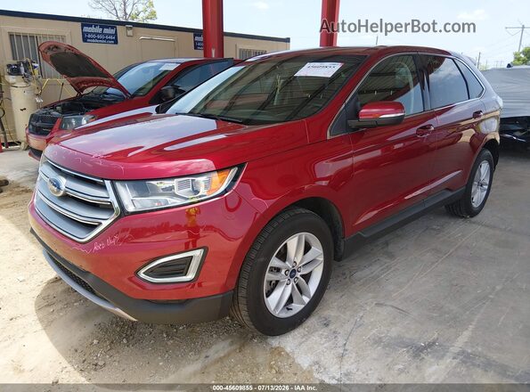 2FMPK4J93JBC54763 2018 FORD EDGE Red Передня ліва чверть
