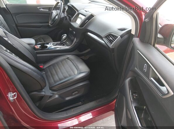 2FMPK4J93JBC54763 2018 FORD EDGE Red Вид салону спереду