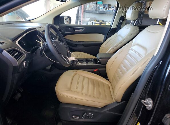 2FMPK4J93KBB04735 2019 FORD EDGE Black წინა სალონის ხედი