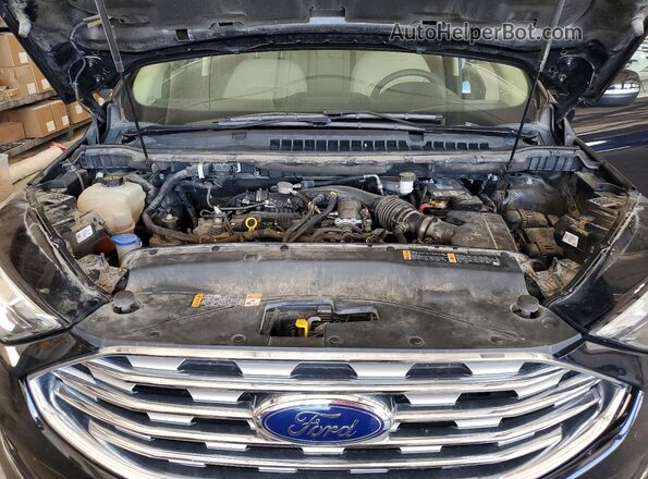 2FMPK4J93KBB04735 2019 FORD EDGE Black ძრავის განყოფილების ხედი