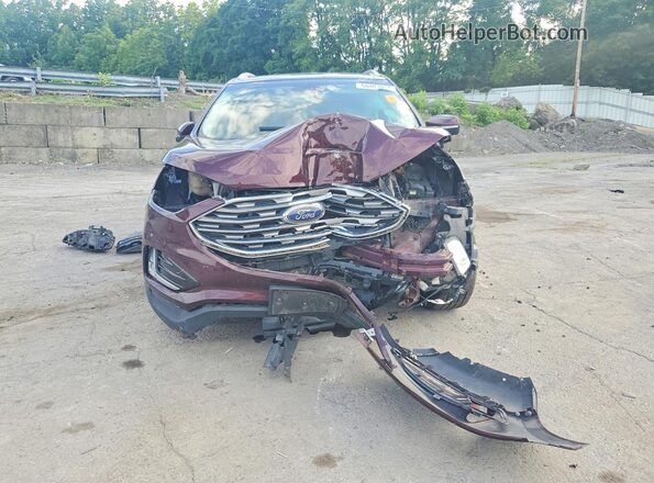 2FMPK4J93KBB18974 2019 FORD EDGE Burgundy წინა ხედი