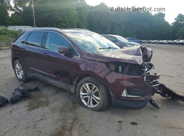 2FMPK4J93KBB18974 2019 FORD EDGE Burgundy წინა მარჯვენა