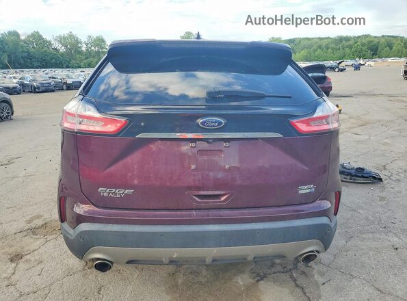 2FMPK4J93KBB18974 2019 FORD EDGE Burgundy უკანა ხედი