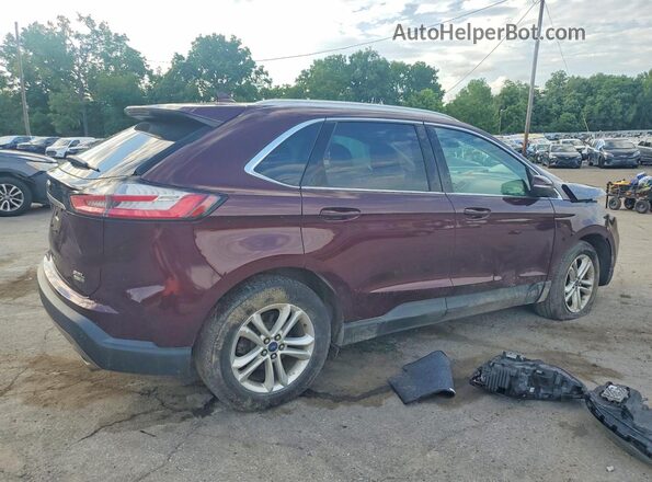2FMPK4J93KBB18974 2019 FORD EDGE Burgundy უკანა მარჯვენა