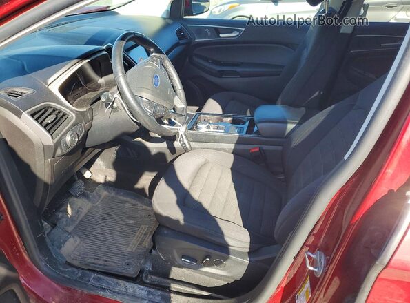 2FMPK4J93KBB28999 2019 FORD EDGE Красный Вид салона спереди
