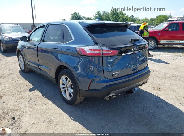 2FMPK4J93KBB76275 2019 FORD EDGE Blue Tył lewy