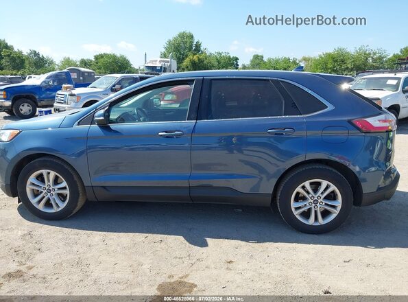 2FMPK4J93KBB76275 2019 FORD EDGE Blue Widok wnętrza 360 stopni