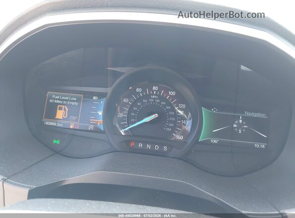 2FMPK4J93KBB76275 2019 FORD EDGE Blue Widok tylnych siedzeń