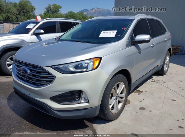 2FMPK4J93KBB90256 2019 FORD EDGE Silver Przód lewy