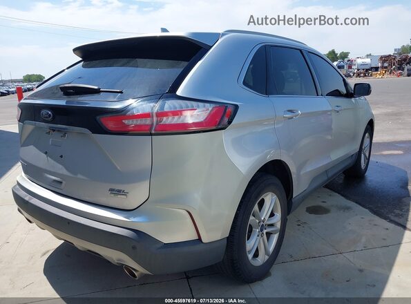 2FMPK4J93KBB90256 2019 FORD EDGE Silver Tył prawy