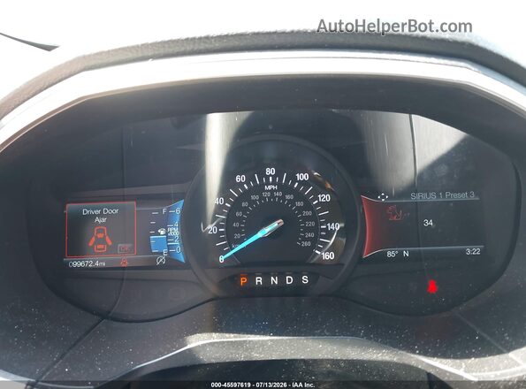 2FMPK4J93KBB90256 2019 FORD EDGE Silver Widok tylnych siedzeń