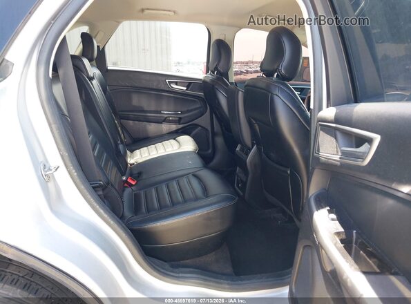2FMPK4J93KBB90256 2019 FORD EDGE Silver Widok naklejki z numerem VIN