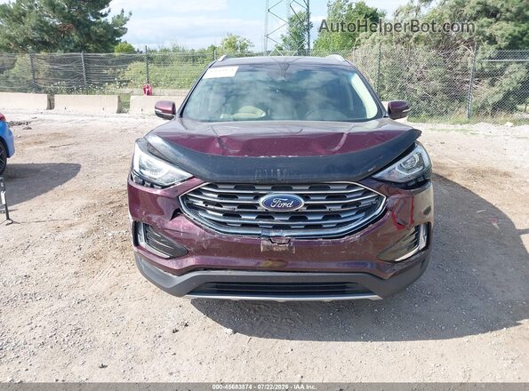 2FMPK4J93KBC00641 2019 FORD EDGE Burgundy Widok z przodu