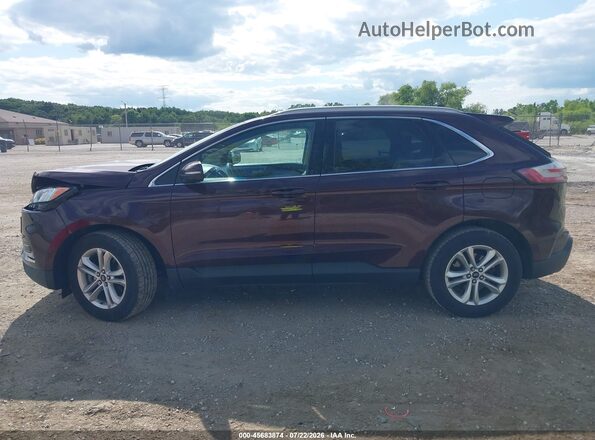 2FMPK4J93KBC00641 2019 FORD EDGE Burgundy Widok wnętrza 360 stopni