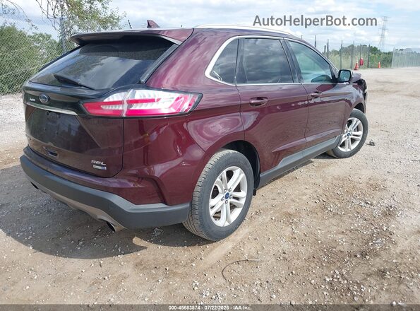 2FMPK4J93KBC00641 2019 FORD EDGE Burgundy Tył prawy
