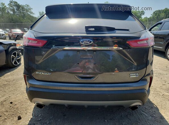 2FMPK4J93KBC21313 2019 FORD EDGE Gray Rear view