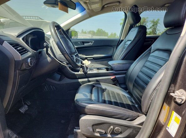 2FMPK4J93KBC21313 2019 FORD EDGE Gray Front interior view
