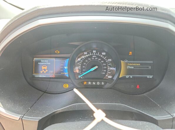 2FMPK4J93KBC21313 2019 FORD EDGE Gray Instrument cluster view