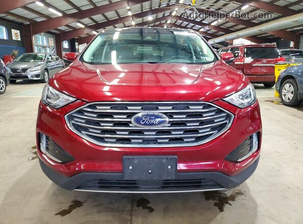 2FMPK4J93KBC67286 2019 FORD EDGE Burgundy Vista frontal