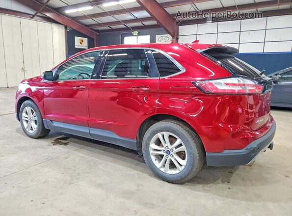 2FMPK4J93KBC67286 2019 FORD EDGE Burgundy Trasero izquierdo