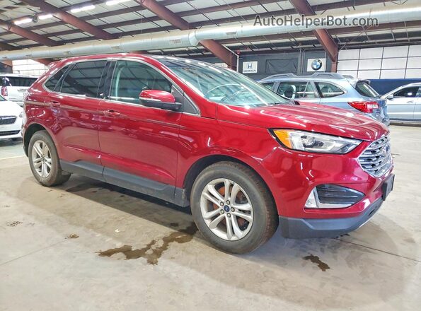 2FMPK4J93KBC67286 2019 FORD EDGE Burgundy Delantero derecho