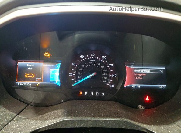 2FMPK4J93KBC67286 2019 FORD EDGE Burgundy Vista del cuadro de instrumentos