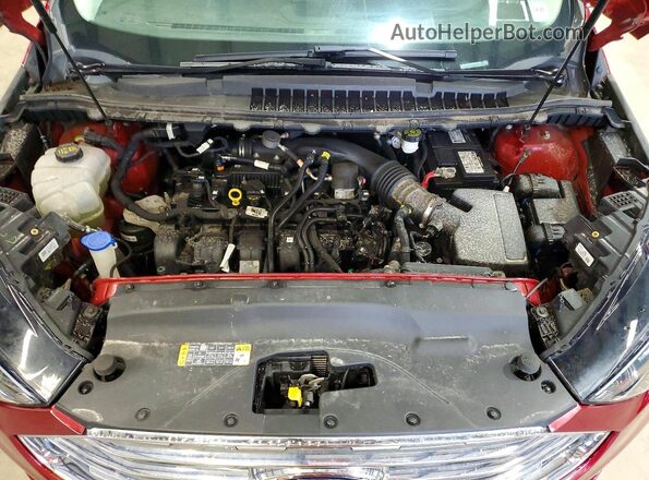 2FMPK4J93KBC67286 2019 FORD EDGE Burgundy Vista del compartimento del motor