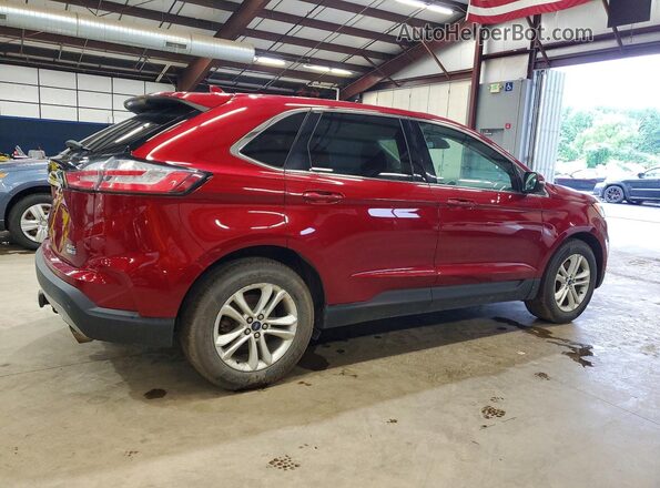 2FMPK4J93KBC67286 2019 FORD EDGE Burgundy Trasero derecho
