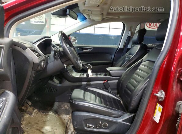 2FMPK4J93KBC67286 2019 FORD EDGE Burgundy Vista interior delantera