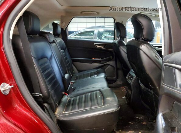 2FMPK4J93KBC67286 2019 FORD EDGE Burgundy Vista interior trasera