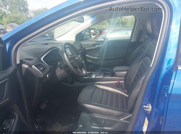 2FMPK4J93LBA08671 2020 FORD EDGE Blue Widok wnętrza z przodu
