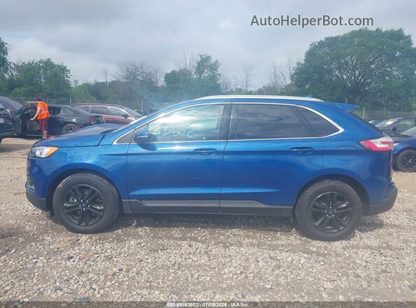 2FMPK4J93LBA08671 2020 FORD EDGE Blue Widok wnętrza 360 stopni